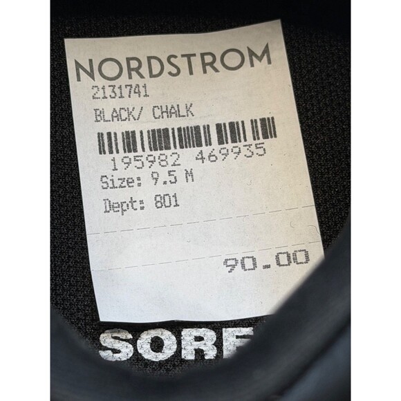 Sorel ONA AVE Womens Black Leather Platform Size 9.5 Slip-On Sneaker 2131741 - Picture 7 of 8